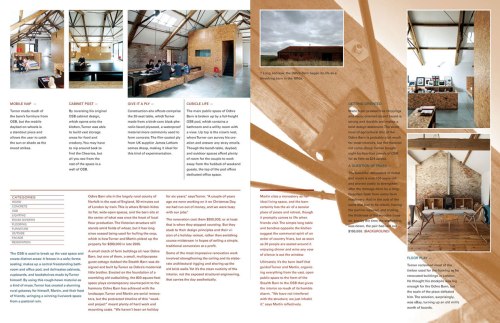 Dwell Magazine article Double page design sample